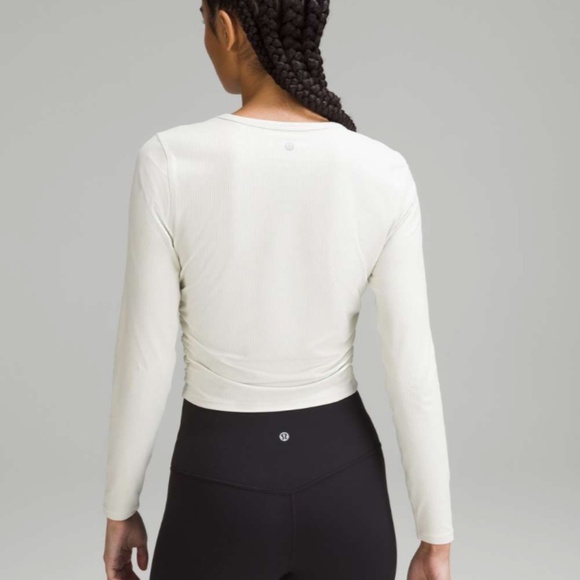 Lululemon All It Takes Ribbed Nulu Long-Sleeve Shirt - Size 6. - Picture 14 of 16